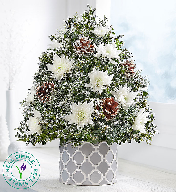 Winter\'s Snowfall&trade; Holiday Flower Tree&reg; by Real Simple
